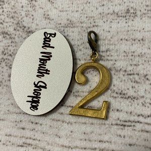 Anthropologie The Collector's Charm Numbers Numerals 2 Two